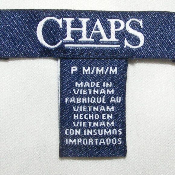 CHAPS Dress, PM/Petite, Blue Floral, Gathered Hip, Sleeveless, Pullover - Picture 9 of 11